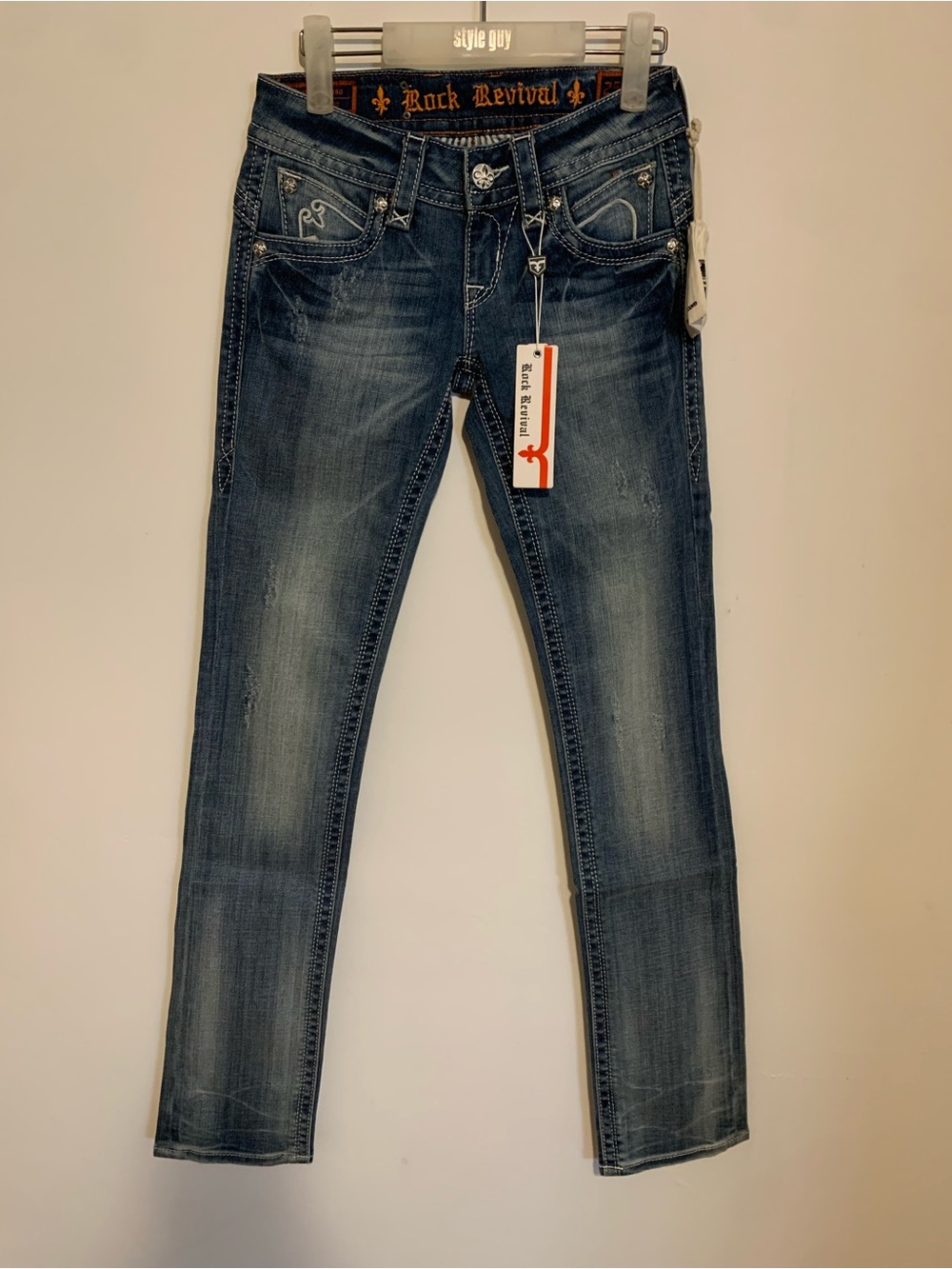 NWT Rock Revival Women’s Straight Jeans was $188.00